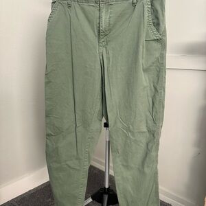 Old Navy Wide-Leg Pants in Sage Green